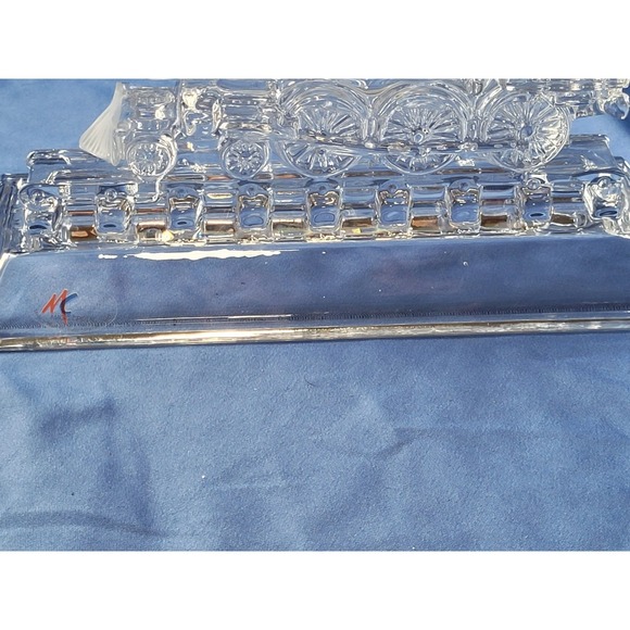 Hofbauer Lead Crystal Over 24% PBO West Germany LOCOMOTIVE Glass Train Home - Picture 3 of 13